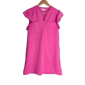 Women's - THML Pink Flutter Sleeve Dress, Size XS